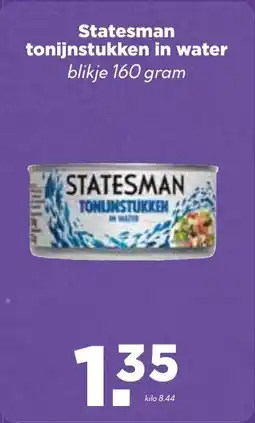 De Boerenschuur Statesman tonijnstukken in water aanbieding