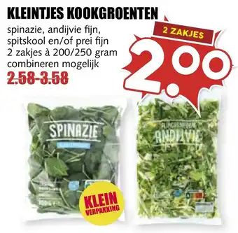 De Boerenschuur Kleintjes kookgroenten aanbieding