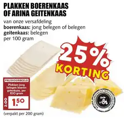 De Boerenschuur Plakken boerenkaas of arina geitenkaas aanbieding