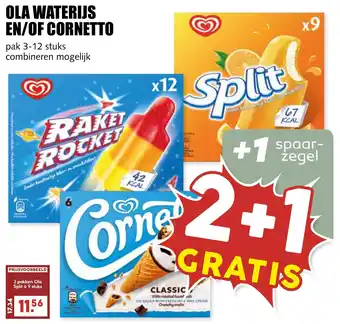 De Boerenschuur Ola waterijs en/of cornetto aanbieding