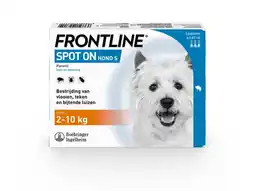 Welkoop Frontline Spot On S - Teken en vlooienpipet - 3 pipetten - 2-10 kg aanbieding