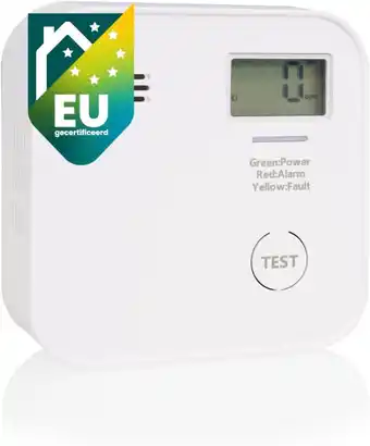 Amazon Smartwares CO-detector - 10 jaar batterij - LED display & indicator - Testknop - FGA-13091 aanbieding