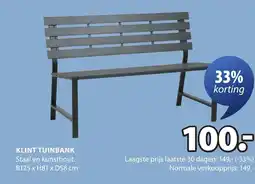 Jysk Klint tuinbank aanbieding