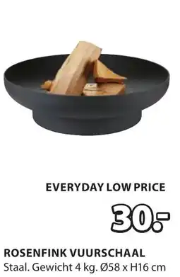 Jysk Rosenfink vuurschaal aanbieding