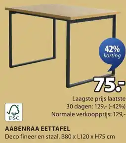 Jysk Aabenraa eettafel aanbieding