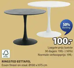 Jysk Ringsted eettafel aanbieding