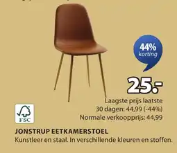 Jysk Jonstrup eetkamerstoel aanbieding