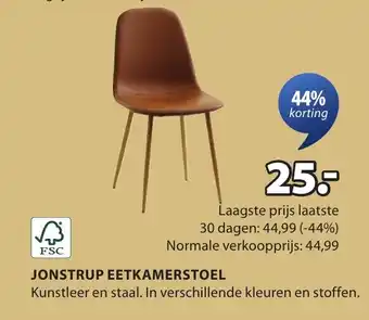 Jysk Jonstrup eetkamerstoel aanbieding