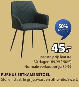 Jysk Purhus eetkamerstoel aanbieding