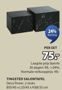 Jysk Tingsted salontafel aanbieding