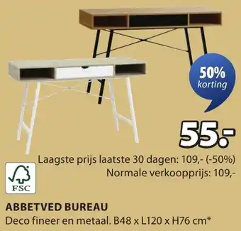 Jysk Abbetved bureau aanbieding