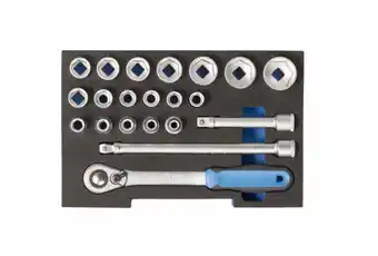 Conrad Gedore 1100 CT1-19 Dopsleutelset 1/2 (12.5 mm) 21-delig 2836009 aanbieding