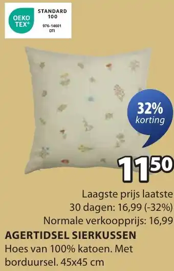 Jysk Agertidsel sierkussen aanbieding
