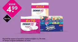 DA Demak'Up expert of sensitive wattenschijfjes of Tempo original zakdoeken aanbieding