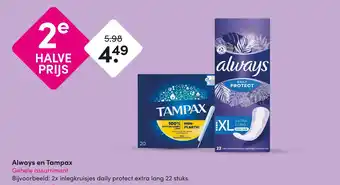 DA Always en Tampax aanbieding