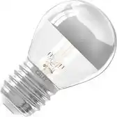 Bol.com Calex E27 Kopspiegel Kogellamp Zilver 3.5W Warmwit Dimbaar aanbieding