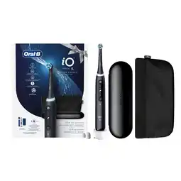 MediaMarkt ORAL-B elektrische tandenborstel iO5 zwart +etui+pouch Elektrische tandenborstel Zwart aanbieding