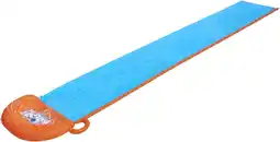 Amazon Bestway H20GO Single Water Slide, 4.88 m Inflatable Slip and Slide with Built-In Sprinklers aanbieding