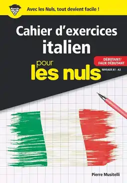 Amazon Cahier d'exercices italien débutant pour les Nuls: Débutant/Faux débutant Niveaux A1-A2 aanbieding