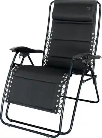 ANWB Eurotrail Relaxstoel Tarente 3D Mesh Zwart aanbieding