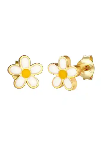 Douglas Elli Kinderen Bloem Schattig Roze met Email in 925 Sterling Zilver aanbieding