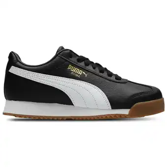 Foot Locker Puma Roma Unisex Schoenen - Zwart - Maat: 37 - Leer - Foot Locker aanbieding