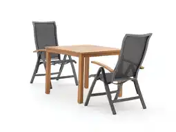 Kees Smit Bellagio Lugo/Liverpool 90cm dining tuinset 3-delig verstelbaar aanbieding