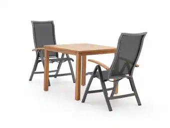 Kees Smit Bellagio Lugo/Liverpool 90cm dining tuinset 3-delig verstelbaar aanbieding
