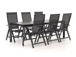 Kees Smit Bellagio Avenza/Sestino 220cm dining tuinset 7-delig verstelbaar aanbieding