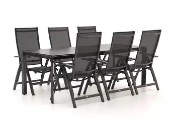 Kees Smit Bellagio Avenza/Sestino 220cm dining tuinset 7-delig verstelbaar aanbieding
