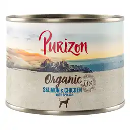 Zooplus Purizon Adult natvoer honden - Organic Zalm en kip met spinazie (24 x 200g) aanbieding