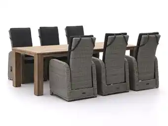 Kees Smit Intenso Umbria/ROUGH-X 240cm dining tuinset 7-delig verstelbaar aanbieding