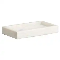 Leen Bakker Tray Ivy - wit marmer - 20x12 cm - Leen Bakker aanbieding