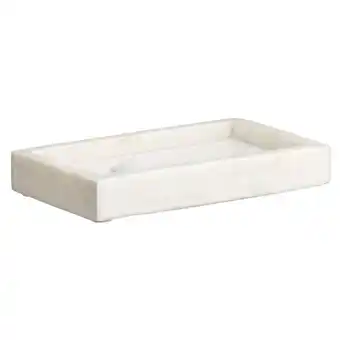 Leen Bakker Tray Ivy - wit marmer - 20x12 cm - Leen Bakker aanbieding