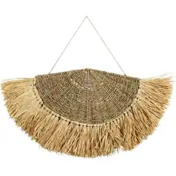 Leen Bakker Wanddecoratie Wave - rood/naturel - 40x75x8 cm - Leen Bakker aanbieding
