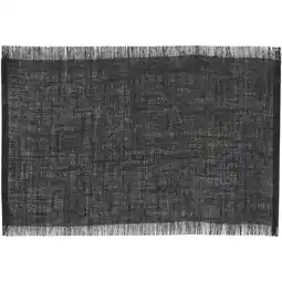 Leen Bakker Placemat Emory - zwart - 45x30 cm (1 stuk) - Leen Bakker aanbieding