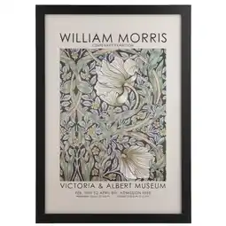 Leen Bakker Poster William Morris - MDF/glas - 50x70 cm - Leen Bakker aanbieding
