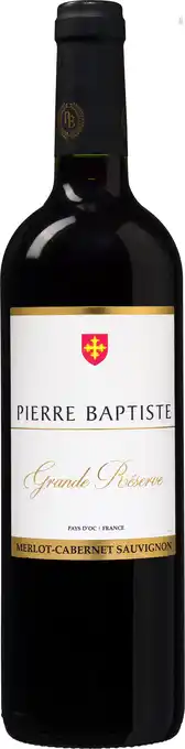 Wijnvoordeel Pierre Baptiste Grande Réserve Merlot-Cabernet Sauvignon aanbieding
