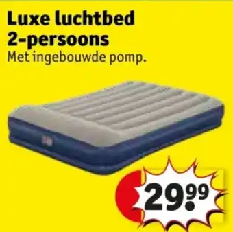 Kruidvat Luxe luchtbed 2Met ingebouwde pomp. persoons aanbieding