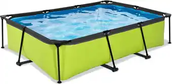 Bol.com EXIT Lime zwembad 300x200x65cm met filterpomp - groen aanbieding