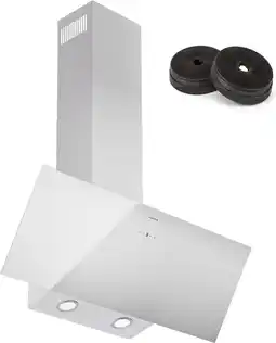 Bol.com Klarstein Literaurel 90 - Afzuigkap - 90 cm breed - Afvoer: 247 M³/H - Touch bediening - Wit aanbieding