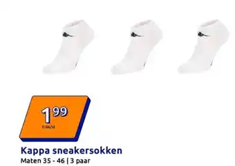 Action Kappa sneakersokken aanbieding