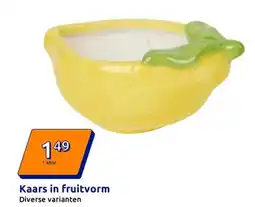 Action Kaars in fruitvorm aanbieding