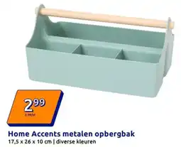 Action Home Accents metalen opbergbak aanbieding