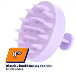 Action Blossity hoofdmassageborstel aanbieding