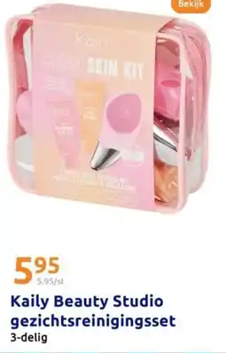 Action Kaily Beauty Studio gezichtsreinigingsset aanbieding