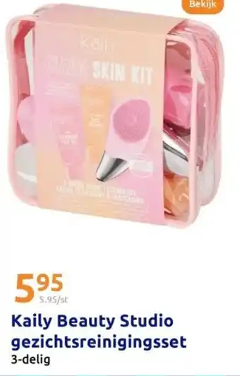 Action Kaily Beauty Studio gezichtsreinigingsset aanbieding