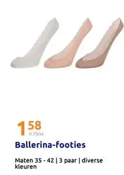 Action Ballerina footies aanbieding
