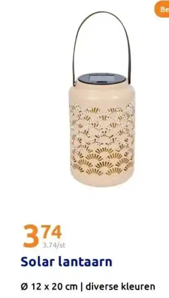 Action Solar lantaarn aanbieding