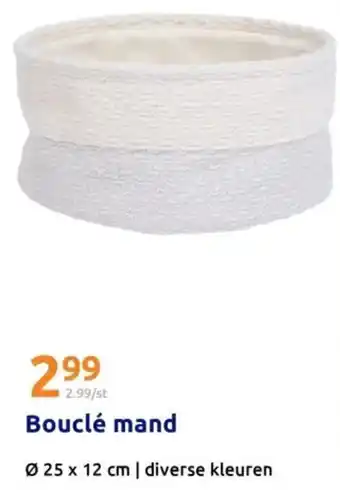 Action Bouclé mand aanbieding